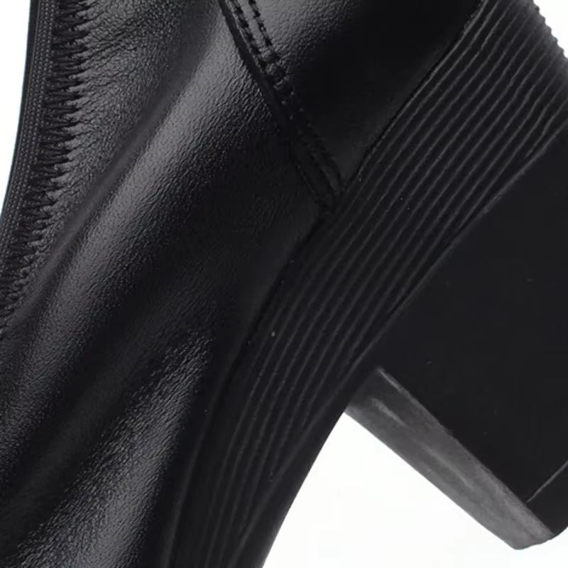Super Soft & Flexible Pumps Shoes Women OL Pumps Spring Mid Heels Offical Comfortable Shoes Size 34-43 C330