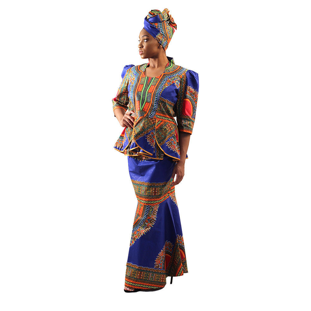 Traditional Print Skirt Set