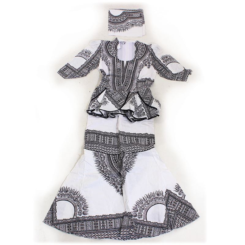 Traditional Print Skirt Set