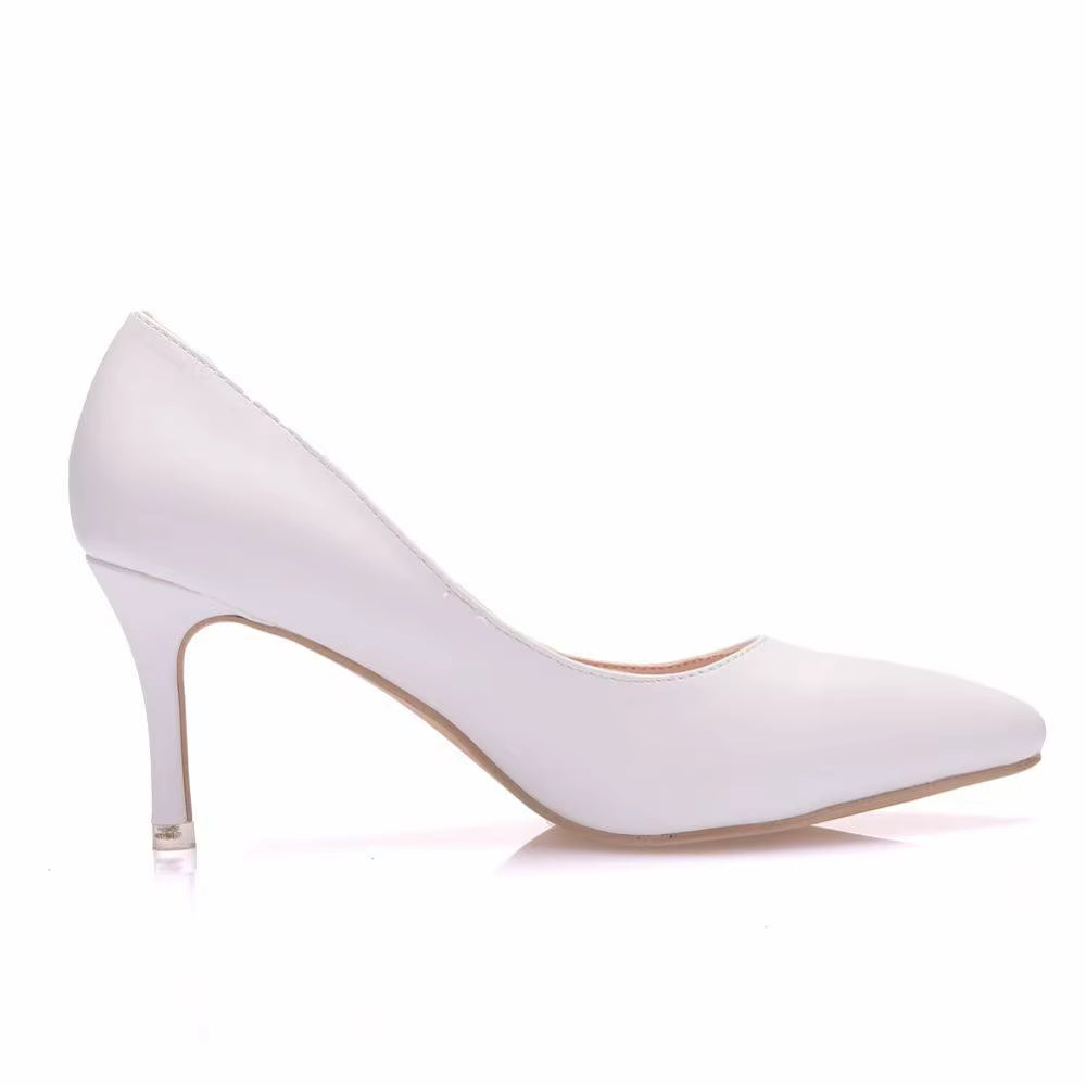 Sexy White Women Shoes High Heels 5CM 7CM 9CM 11CM Elegant Office Pumps Shoes Women Pointed Toe Luxury Singles Shoes