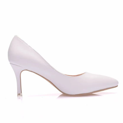 Sexy White Women Shoes High Heels 5CM 7CM 9CM 11CM Elegant Office Pumps Shoes Women Pointed Toe Luxury Singles Shoes