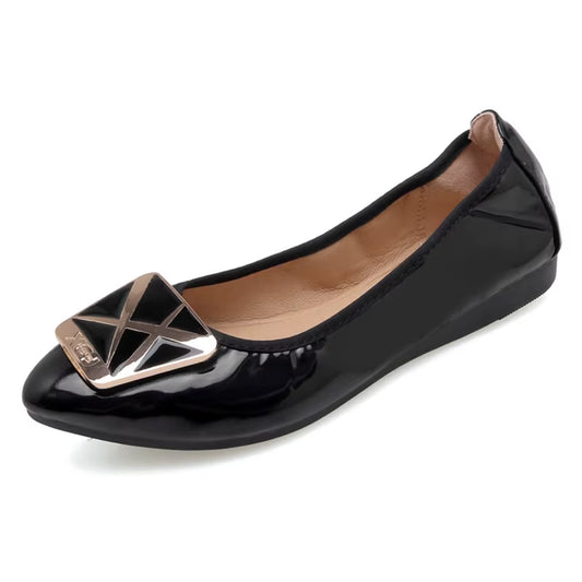 Plus Size 35-41 Women Shoes Spring Summer Flat Shoes Woman Comfortable Travel Work Shoes Ladies Fashion Loafers Fold Women Flats