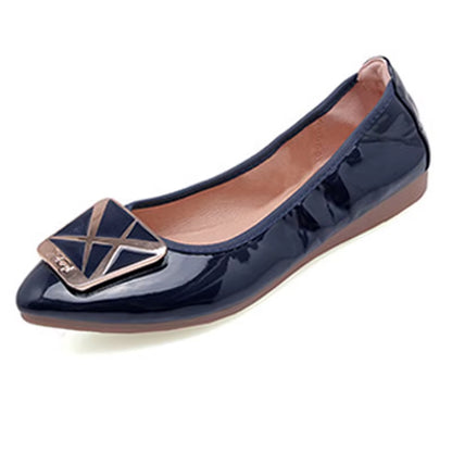 Plus Size 35-41 Women Shoes Spring Summer Flat Shoes Woman Comfortable Travel Work Shoes Ladies Fashion Loafers Fold Women Flats