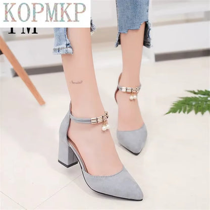 Summer Designer Shoes Mary Jane Women Pointed Toe Pumps Dress Shoes High Heels Boat Wedding Tenis Feminino Heels Women Shoes