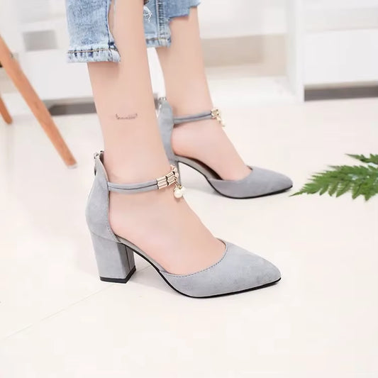 Summer Designer Shoes Mary Jane Women Pointed Toe Pumps Dress Shoes High Heels Boat Wedding Tenis Feminino Heels Women Shoes