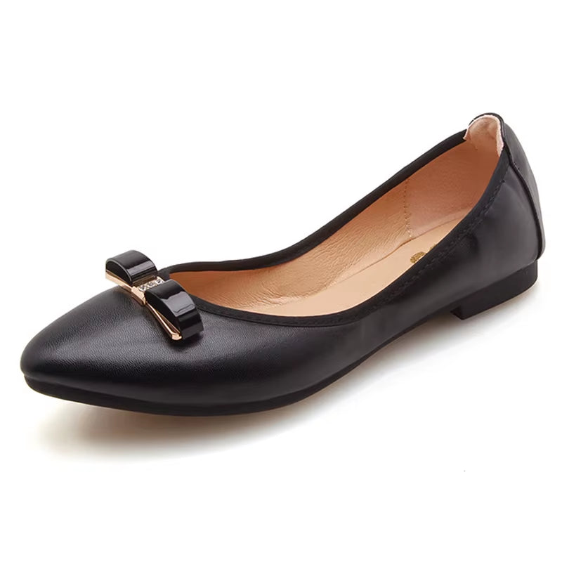 Plus Size 35-41 Women Shoes Spring Summer Flat Shoes Woman Comfortable Travel Work Shoes Ladies Fashion Loafers Fold Women Flats