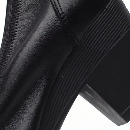 Super Soft & Flexible Pumps Shoes Women OL Pumps Spring Mid Heels Offical Comfortable Shoes Size 34-43 C330