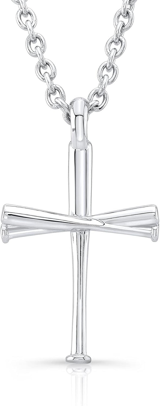 Original Baseball Bat Cross Necklace Jewelry