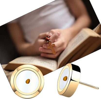 Faith Jewelry Religious Earrings Real Mustard Seed Earrings Christian Gift Inspirational Gifts