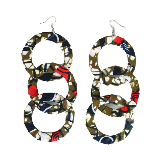 Kintage Earrings Red