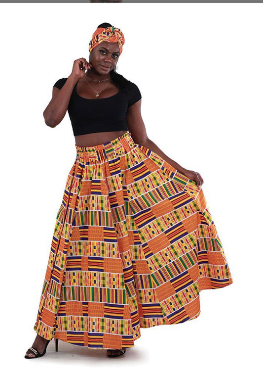Kente Long Skirt