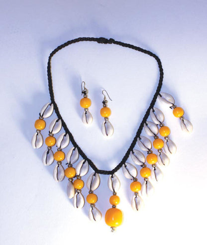 Cowry Shell Necklace & Earring Set