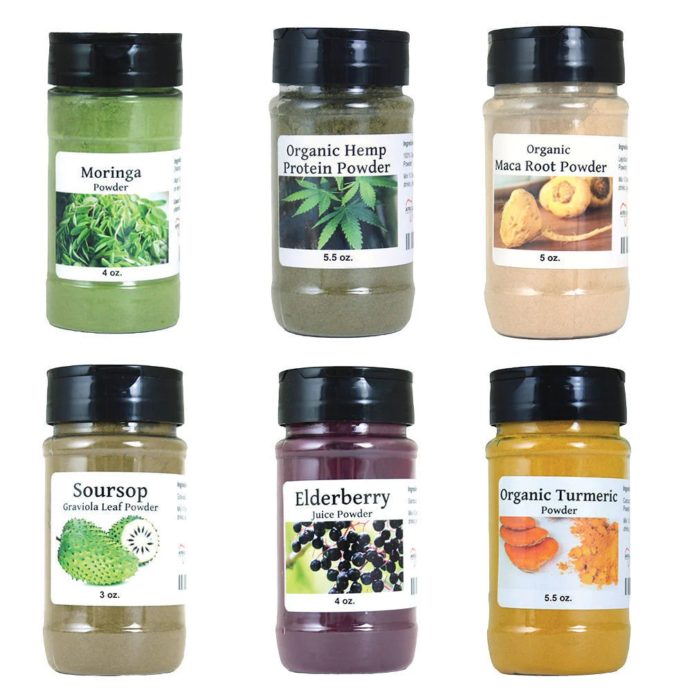 Set of 6 Herbal Healing Powders