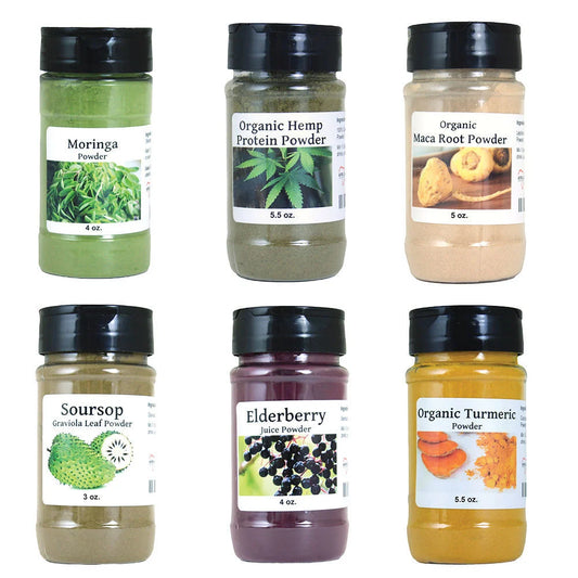Set of 6 Herbal Healing Powders
