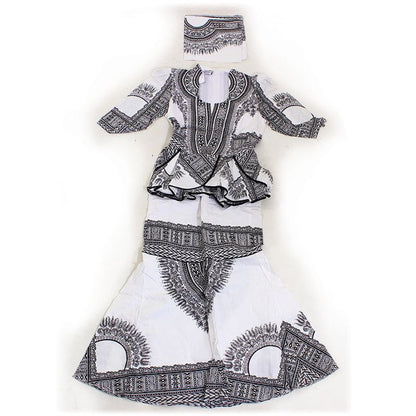 Traditional Print Skirt Set